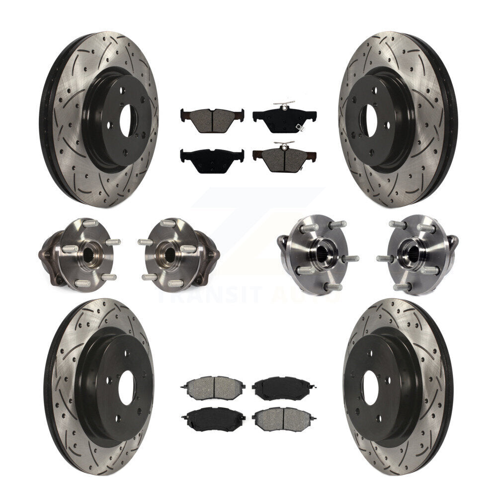 [Avant + Arrière] Kit d'ensemble roulement de roue et moyeu pour 2015-2019 Subaru Outback Legacy KBB-111094
