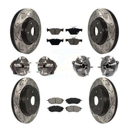 [Avant + Arrière] Kit d'ensemble roulement de roue et moyeu pour 2015-2019 Subaru Outback Legacy KBB-111094