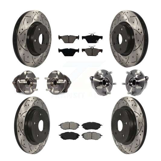 [Avant + Arrière] Kit d'ensemble roulement de roue et moyeu pour 2015-2019 Subaru Outback Legacy KBB-111094