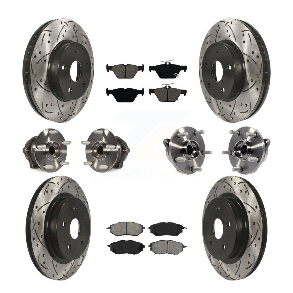 [Avant + Arrière] Kit d'ensemble roulement de roue et moyeu pour 2015 Subaru Legacy 2.5L KBB-111095