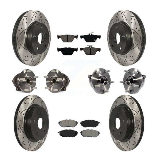 [Avant + Arrière] Kit d'ensemble roulement de roue et moyeu pour 2015 Subaru Legacy 2.5L KBB-111095