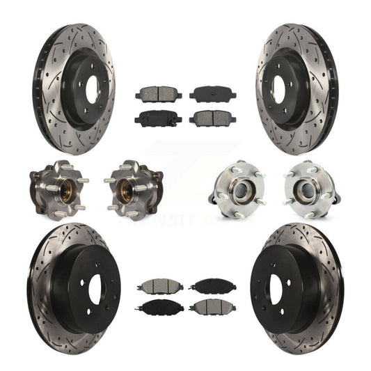[Avant + Arrière] Kit d'ensemble roulement de roue et moyeu pour Nissan Pathfinder Murano INFINITI QX60 JX35 KBB-111097