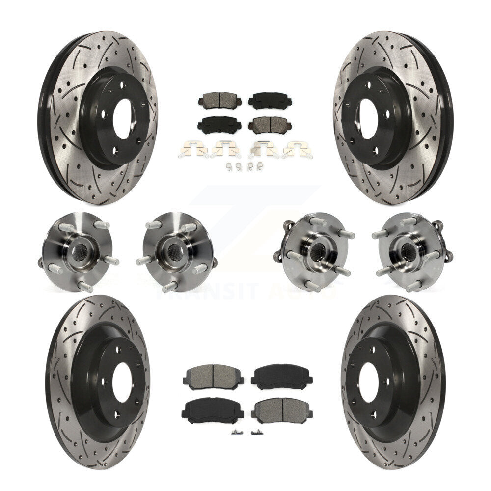 [Avant + Arrière] Kit d'ensemble roulement de roue et moyeu pour Mazda CX-5 AWD KBB-111099