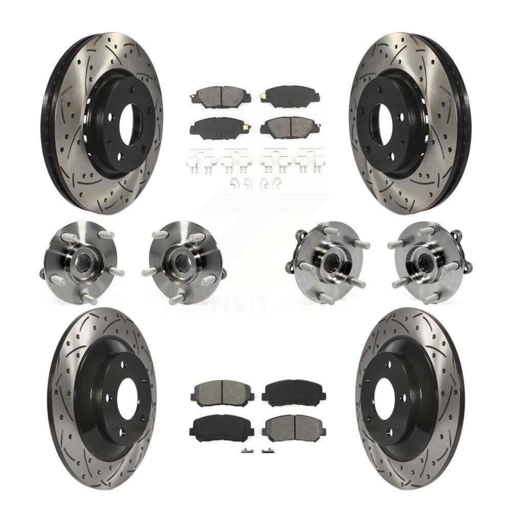 [Avant + Arrière] Kit d'ensemble roulement de roue et moyeu pour Mazda CX-5 KBB-111100