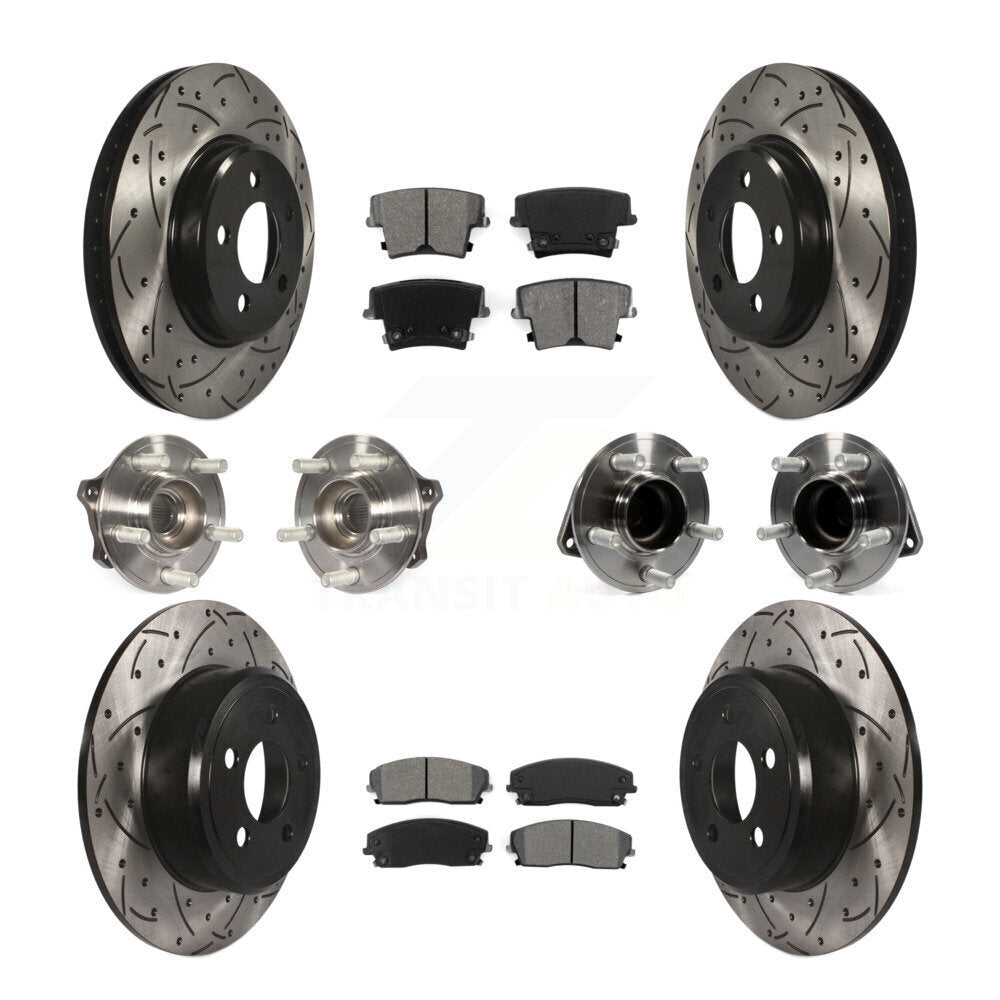 [Avant + Arrière] Kit d'ensemble roulement de roue et moyeu pour Dodge Charger Chrysler 300 Challenger KBB-111103