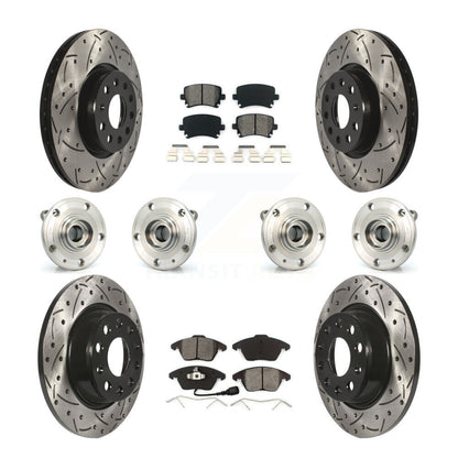 [Avant + Arrière] Kit d'ensemble roulement de roue et moyeu pour Volkswagen Passat Audi A3 Quattro KBB-111109
