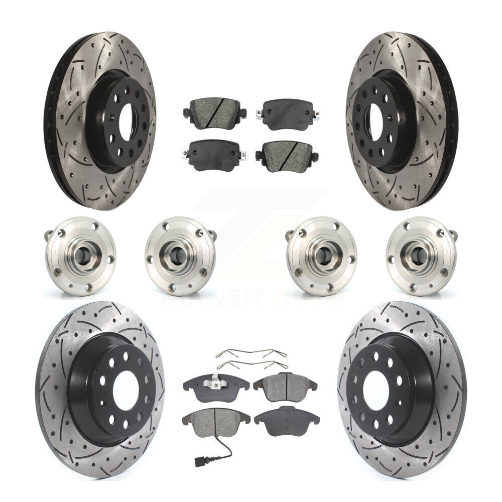 [Avant + Arrière] Kit d'ensemble roulement de roue et moyeu pour Audi Q3 Quattro KBB-111111