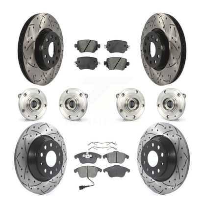 [Avant + Arrière] Kit d'ensemble roulement de roue et moyeu pour Audi Q3 Quattro KBB-111111