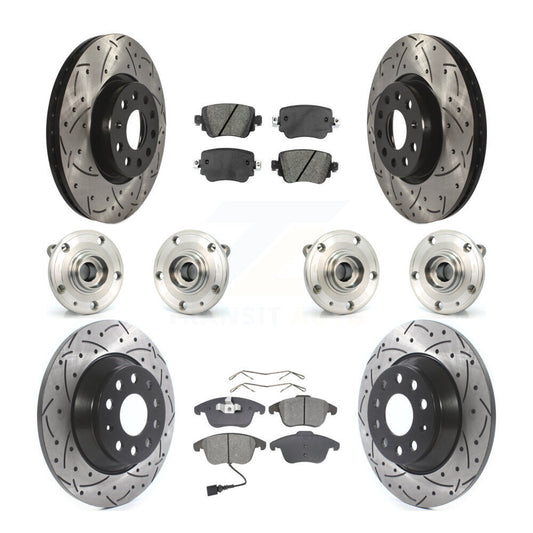 [Avant + Arrière] Kit d'ensemble roulement de roue et moyeu pour Audi Q3 Quattro KBB-111111