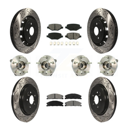[Avant + Arrière] Kit d'ensemble roulement de roue et moyeu pour Lincoln MKS Ford Flex Taurus MKT KBB-111119