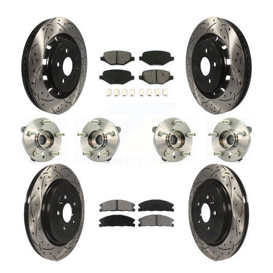 [Avant + Arrière] Kit d'ensemble roulement de roue et moyeu pour Lincoln MKS Ford Flex Taurus MKT KBB-111119