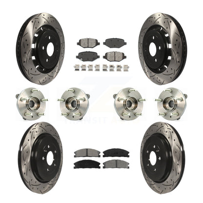 [Avant + Arrière] Kit d'ensemble roulement de roue et moyeu pour Ford Flex Taurus Lincoln MKS KBB-111120