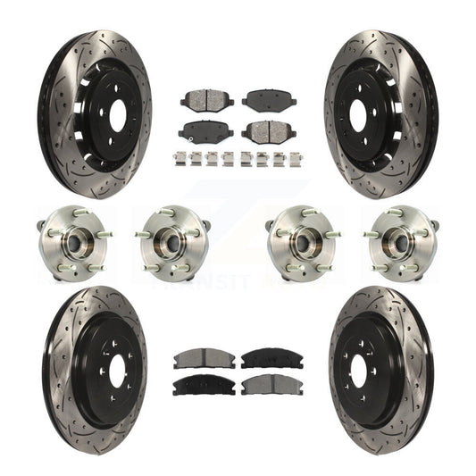[Avant + Arrière] Kit d'ensemble roulement de roue et moyeu pour Ford Flex Taurus Lincoln MKS KBB-111120