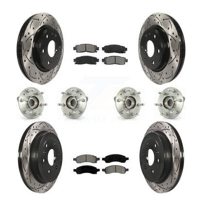 [Avant + Arrière] Kit d'ensemble roulement de roue et moyeu pour Chevrolet Traverse GMC Acadia Buick Enclave Saturn Outlook Limited KBB-111121