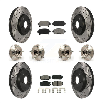 [Avant + Arrière] Kit d'ensemble roulement de roue et moyeu pour 2018-2019 Chevrolet Impala KBB-111122 par Transit Auto