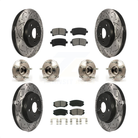 [Avant + Arrière] Kit d'ensemble roulement de roue et moyeu pour 2018-2019 Chevrolet Impala KBB-111122 par Transit Auto