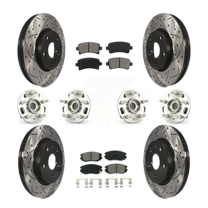 [Avant + Arrière] Kit d'ensemble roulement de roue et moyeu pour Chevrolet Malibu Impala Buick LaCrosse KBB-111124