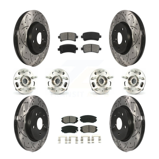 [Avant + Arrière] Kit d'ensemble roulement de roue et moyeu pour Chevrolet Malibu Impala Buick LaCrosse KBB-111124