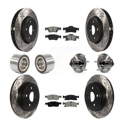 [Avant + Arrière] Kit d'ensemble roulement de roue et moyeu pour Dodge Durango KBB-111127 par Transit Auto