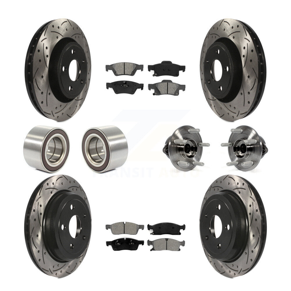 [Avant + Arrière] Kit d'ensemble roulement de roue et moyeu pour Dodge Durango Jeep Grand Cherokee KBB-111128