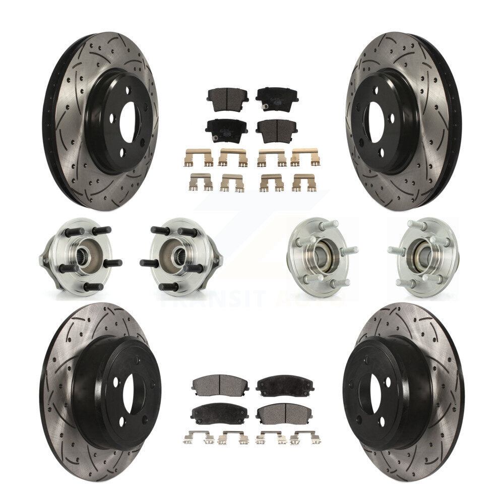 [Avant + Arrière] Kit d'ensemble roulement de roue et moyeu pour Chrysler 300 Dodge Charger Magnum KBB-111185