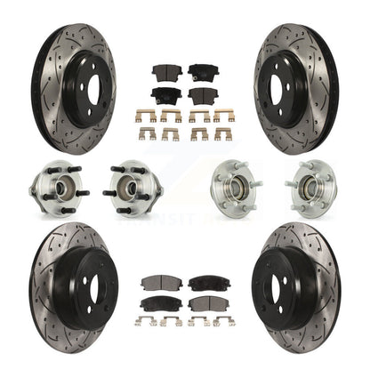 [Avant + Arrière] Kit d'ensemble roulement de roue et moyeu pour Chrysler 300 Dodge Charger Magnum KBB-111185