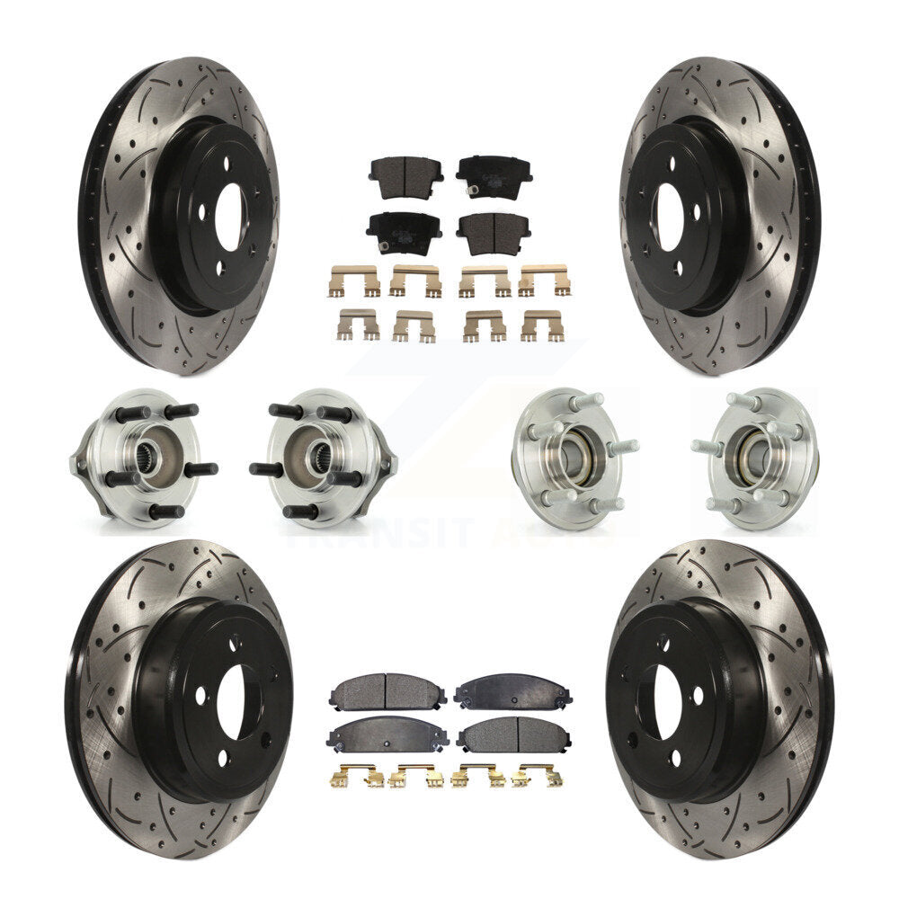 [Avant + Arrière] Kit d'ensemble roulement de roue et moyeu pour Chrysler 300 Dodge Charger Magnum KBB-111186