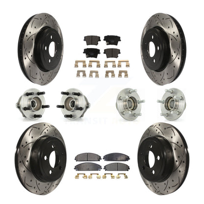 [Avant + Arrière] Kit d'ensemble roulement de roue et moyeu pour Chrysler 300 Dodge Charger Magnum KBB-111186