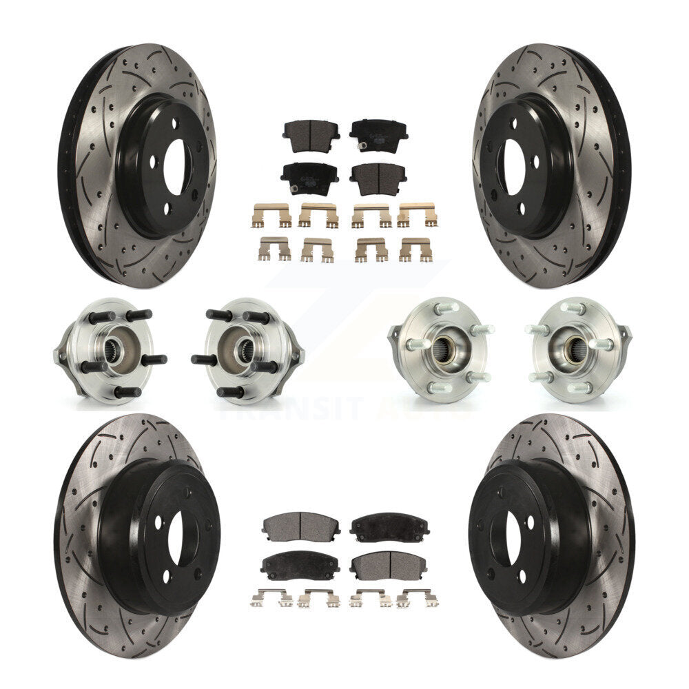 [Avant + Arrière] Kit d'ensemble roulement de roue et moyeu pour Dodge Charger Magnum AWD avec 2.7L KBB-111188