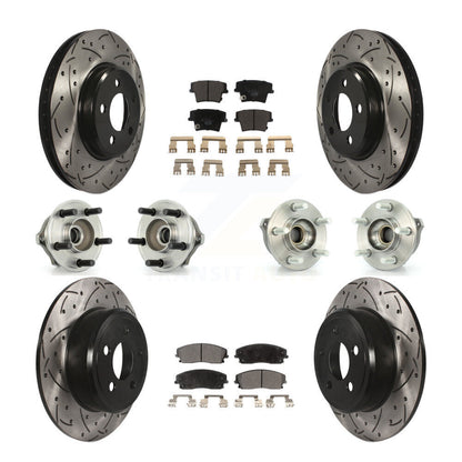 [Avant + Arrière] Kit d'ensemble roulement de roue et moyeu pour Dodge Charger Magnum AWD avec 2.7L KBB-111188