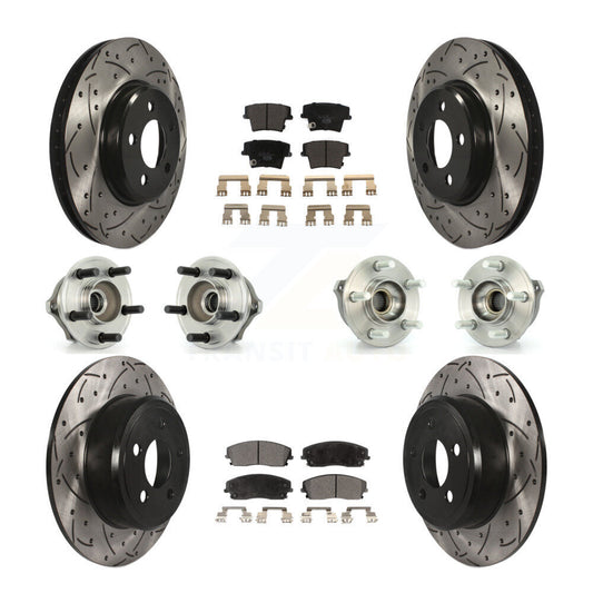 [Avant + Arrière] Kit d'ensemble roulement de roue et moyeu pour Dodge Charger Magnum AWD avec 2.7L KBB-111188