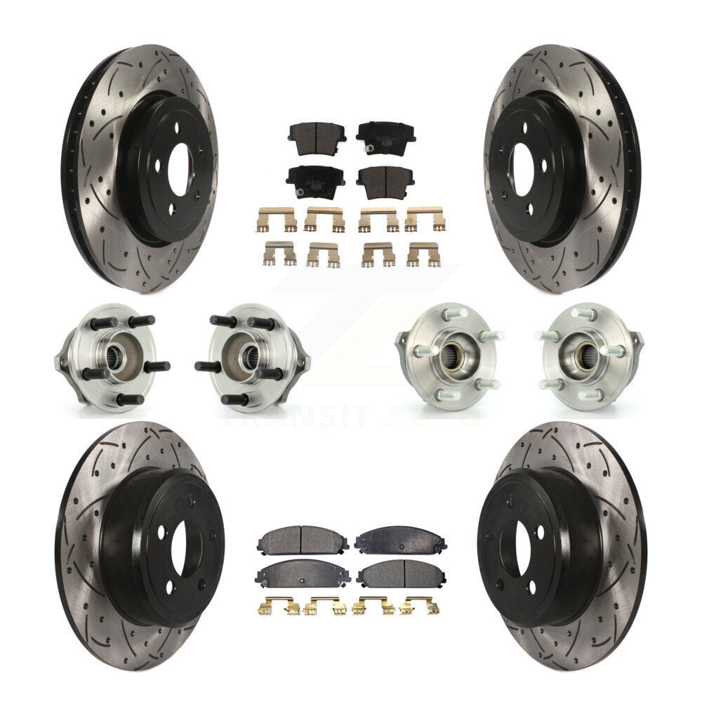 [Avant + Arrière] Kit d'ensemble roulement de roue et moyeu pour 2005-2006 Chrysler 300 AWD avec 3.5L KBB-111189