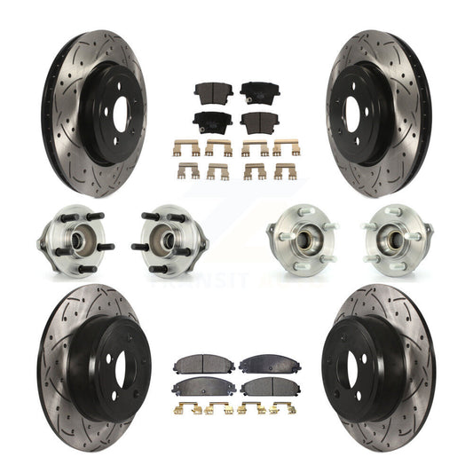 [Avant + Arrière] Kit d'ensemble roulement de roue et moyeu pour 2005-2006 Chrysler 300 AWD avec 3.5L KBB-111189