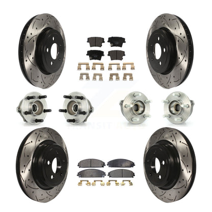 [Avant + Arrière] Kit d'ensemble roulement de roue et moyeu pour 2007-2008 Dodge Charger AWD avec 5.7L avec Police Package KBB-111191