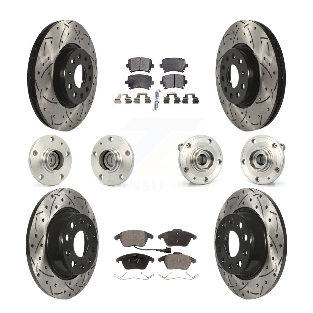 [Avant + Arrière] Kit d'ensemble roulement de roue et moyeu pour Volkswagen CC Passat KBB-111192