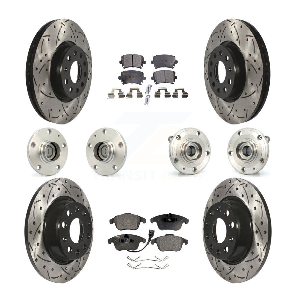 [Avant + Arrière] Kit d'ensemble roulement de roue et moyeu pour Volkswagen Tiguan Audi Q3 KBB-111196