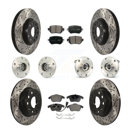 [Avant + Arrière] Kit d'ensemble roulement de roue et moyeu pour Volkswagen Passat KBB-111198