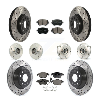 [Avant + Arrière] Kit d'ensemble roulement de roue et moyeu pour 2016-2018 Audi Q3 KBB-111199