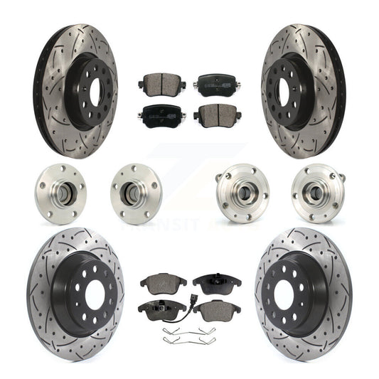 [Avant + Arrière] Kit d'ensemble roulement de roue et moyeu pour 2016-2018 Audi Q3 KBB-111199