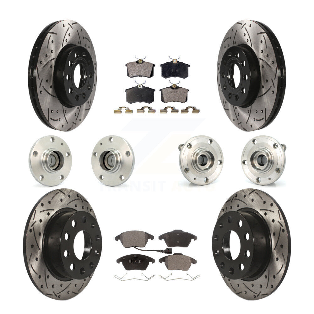 [Avant + Arrière] Kit d'ensemble roulement de roue et moyeu pour Volkswagen Jetta Beetle KBB-111201