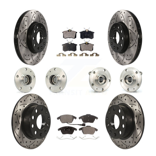 [Avant + Arrière] Kit d'ensemble roulement de roue et moyeu pour Volkswagen Jetta Beetle KBB-111201