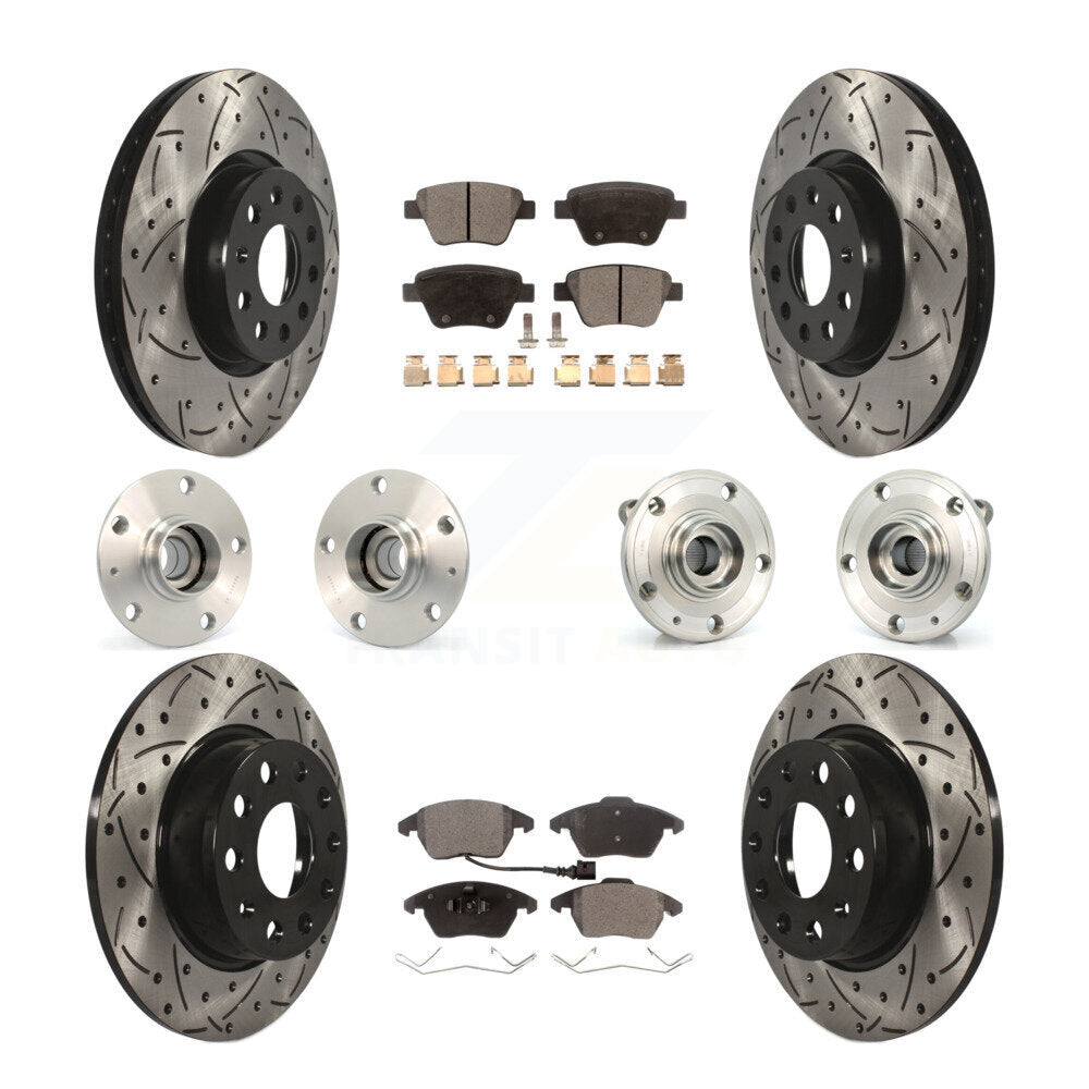 [Avant + Arrière] Kit d'ensemble roulement de roue et moyeu pour Volkswagen GTI avec 30mm bearing KBB-111216