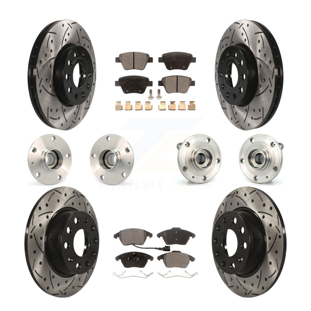 [Avant + Arrière] Kit d'ensemble roulement de roue et moyeu pour Volkswagen Beetle KBB-111218