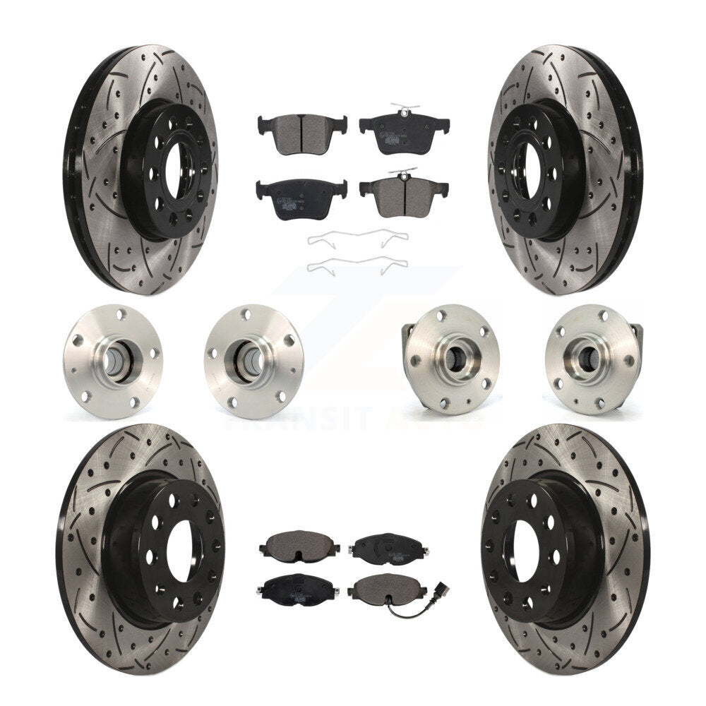 [Avant + Arrière] Kit d'ensemble roulement de roue et moyeu pour 2015-2019 Volkswagen e-Golf KBB-111225