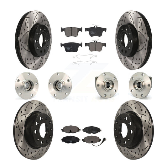 [Avant + Arrière] Kit d'ensemble roulement de roue et moyeu pour 2015-2019 Volkswagen e-Golf KBB-111225