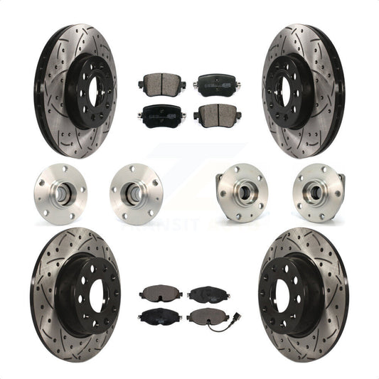 [Avant + Arrière] Kit d'ensemble roulement de roue et moyeu pour Volkswagen Golf SportWagen KBB-111226 par Transit Auto