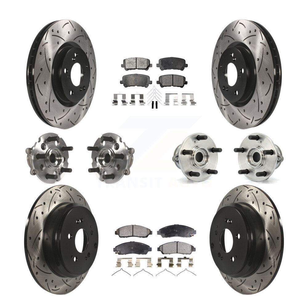 [Avant + Arrière] Kit d'ensemble roulement de roue et moyeu pour Honda Pilot Acura MDX ZDX KBB-111227