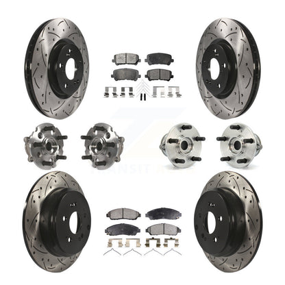 [Avant + Arrière] Kit d'ensemble roulement de roue et moyeu pour Honda Pilot Acura MDX ZDX KBB-111227