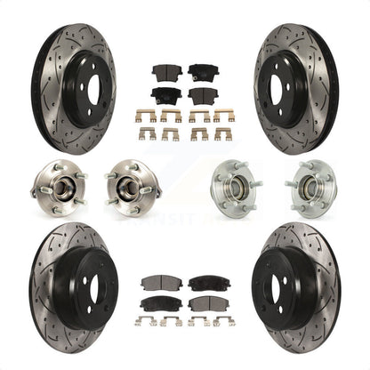 [Avant + Arrière] Kit d'ensemble roulement de roue et moyeu pour Dodge Charger Chrysler 300 Challenger KBB-111230 par Transit Auto