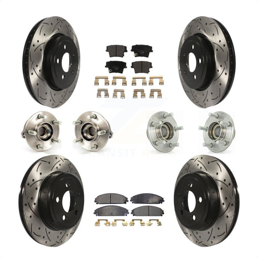 [Avant + Arrière] Kit d'ensemble roulement de roue et moyeu pour Dodge Chrysler 300 Charger Challenger KBB-111231 par Transit Auto